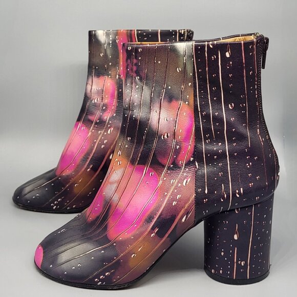 Maison Margiela Raindrops Leather Ankle Boot - Picture 7 of 17
